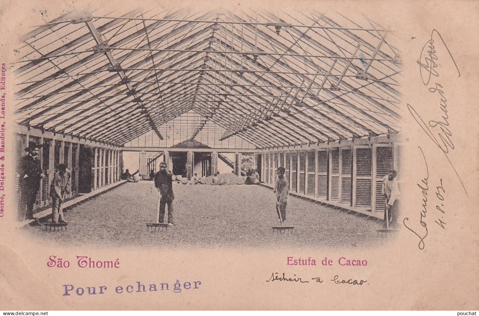 AA+ 131- SAO THOME - ESTUFA DE CACAO - SECHOIR A CACAO - Sao Tome Et Principe