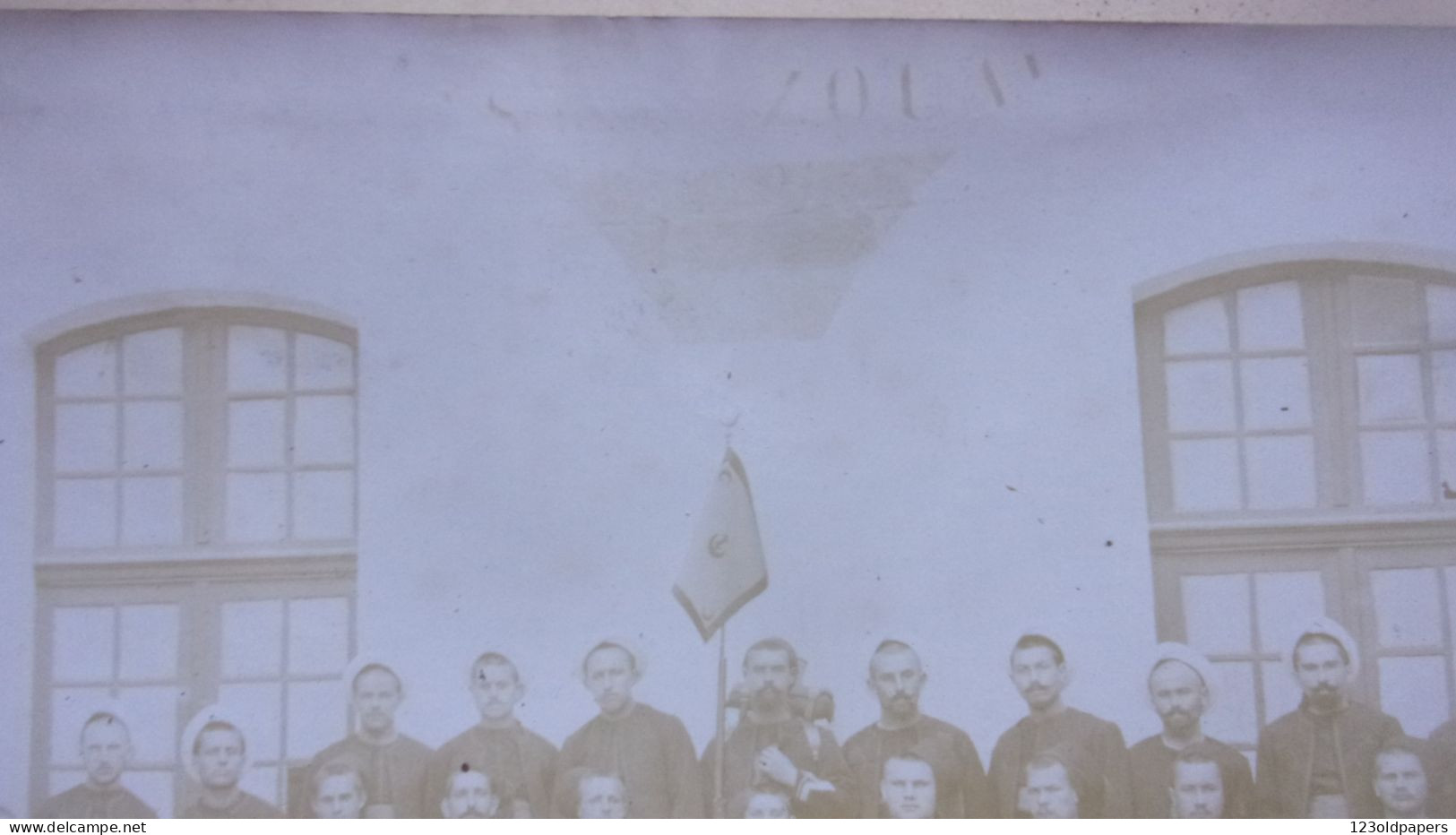 19EME PHOTO RETY REGIMENT DE ZOUAVES COLONIALE  TENUE SOLDATS OFFICIERS ARMES UNIFORME CHECHIA - Documents