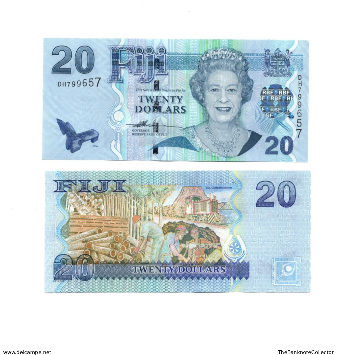 Fiji 20 Dollars 2007 QEII P-112 UNC - Fidschi