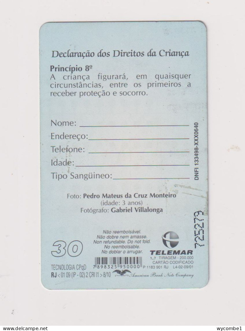BRASIL -   Childrens Rights Inductive Phonecard - Brasil