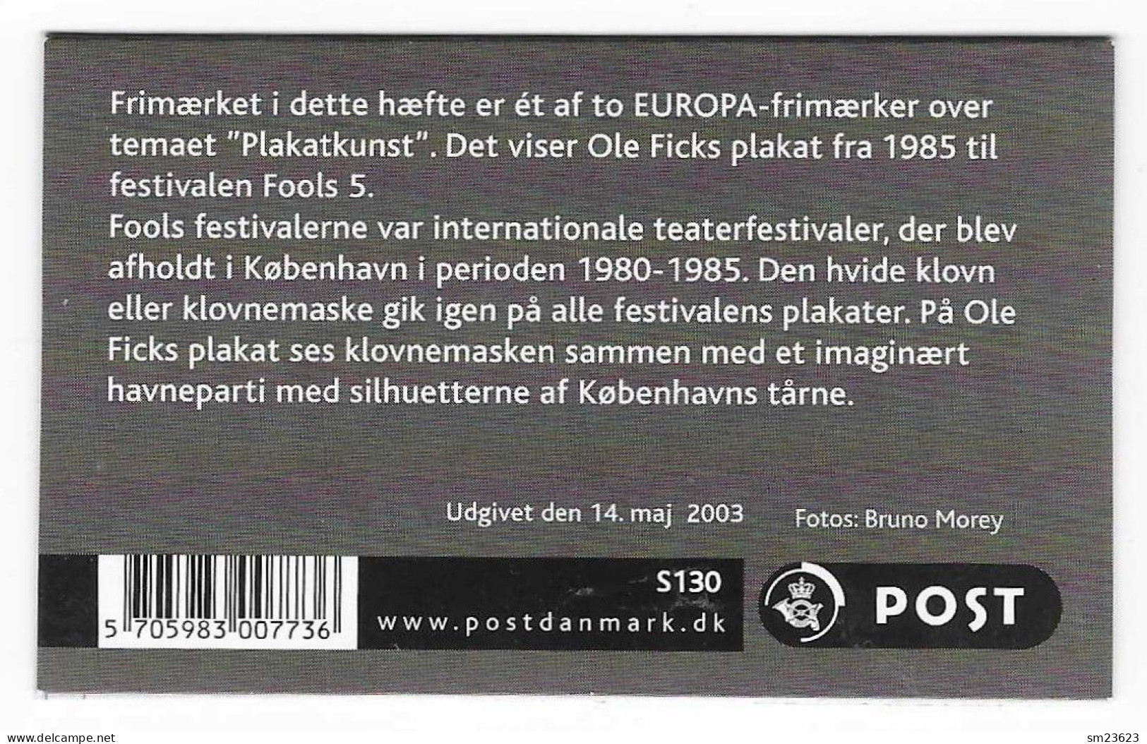 Dänemark  2003   Mi.Nr. MH 1341 , EUROPA CEPT  Plakatkunst - Postfrisch / MNH / (**) - 2003