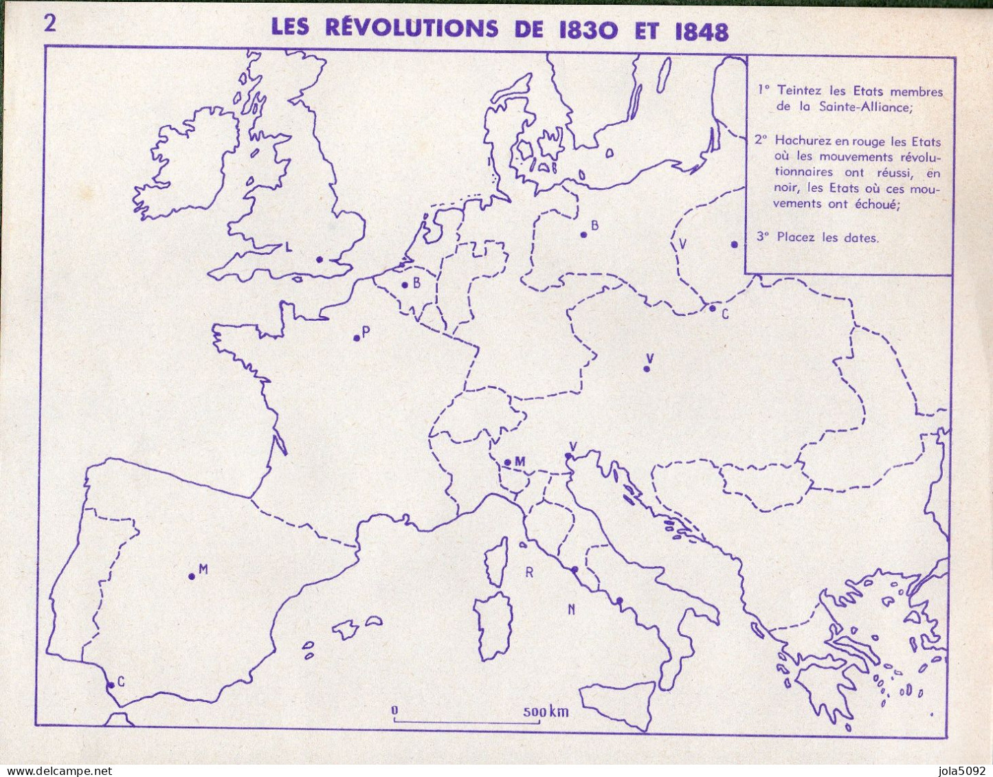 24 Cartes Historiques De L'Europe Pour Travaux Pratiques - Carte Geographique