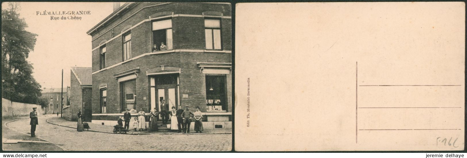 Carte Postale - Flémalle-grande : Rue Du Chêne, Animée ! (Edit. Th. Montulet-bernimolin) - Flémalle