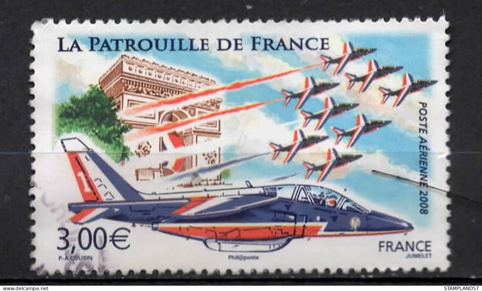 FRANCE 2008 - Oblitéré Cachet Rond POSTE AERIENNE - 1960-.... Gebraucht