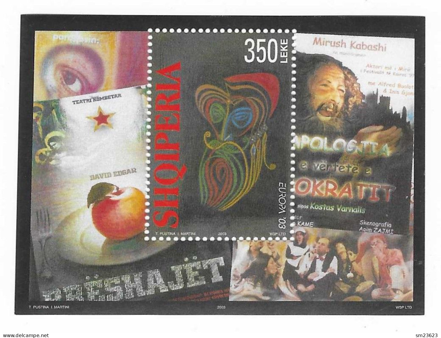 Albanien / Shqiperia  2003   Mi.Nr. Sheet 145 (2930) , EUROPA CEPT  Plakatkunst - Postfrisch / MNH / (**) - 2003