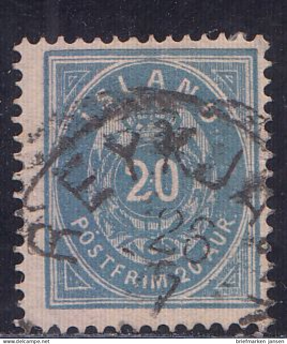 Island Mi.Nr. 14Ab Ziffer Mit Krone Im Oval - Sonstige & Ohne Zuordnung