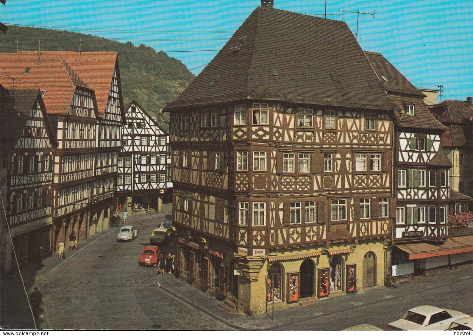 D-74821 Mosbach - Palm'sches Haus Und Häuser Kapferer -  Fachwerkhäuser - Cars - VW  Käfer - Mosbach