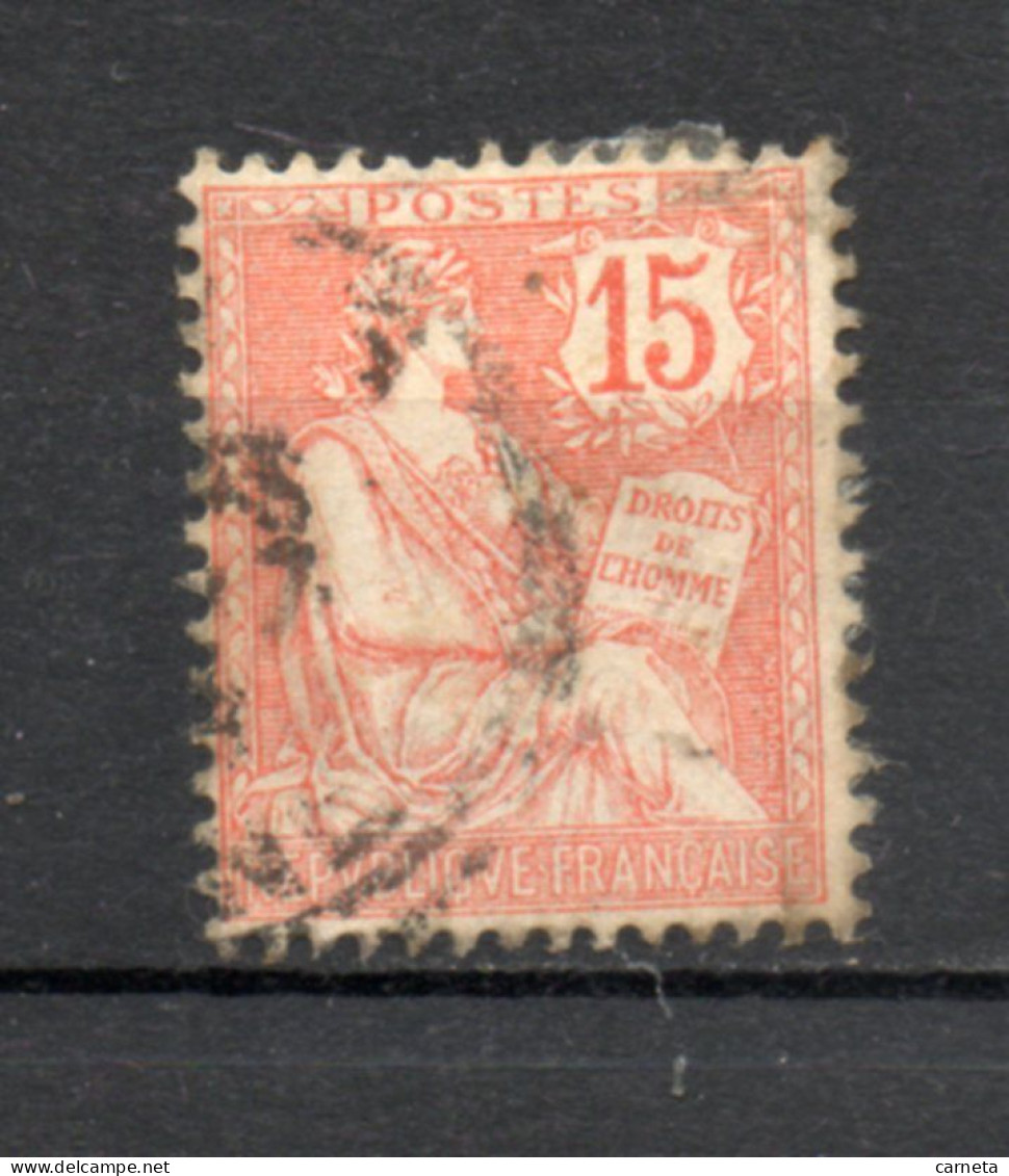 FRANCE   N° 125     OBLITERE    COTE 0.50€   TYPE MOUCHON - 1900-02 Mouchon