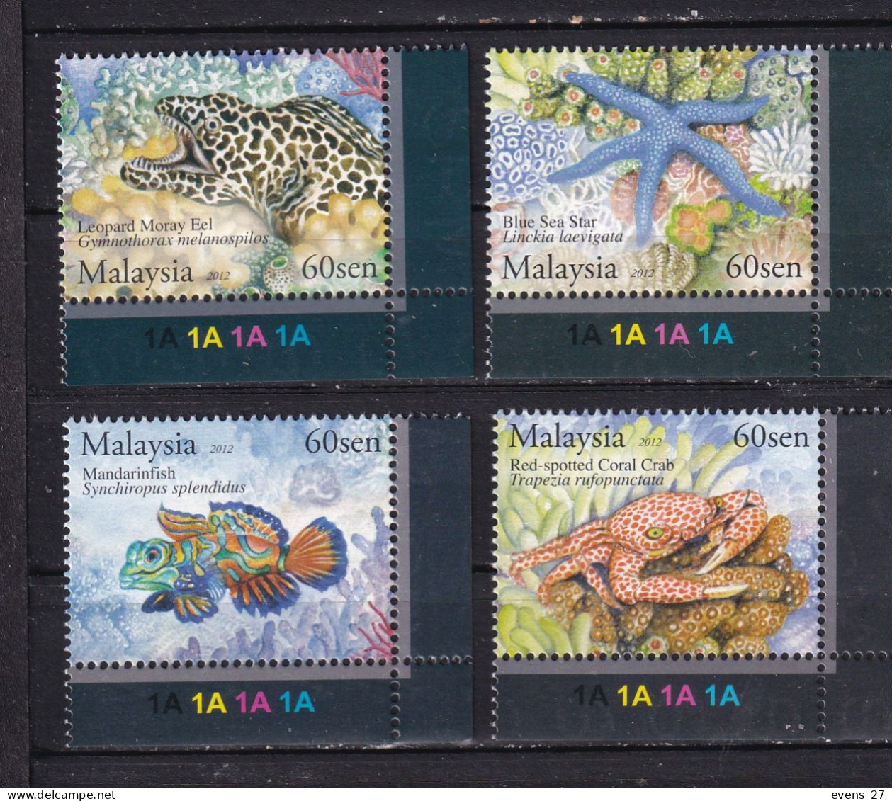 MALAYSIA-2012-SEA LIFE-CORALS--MNH. - Malaysia (1964-...)