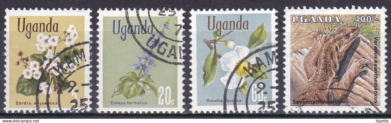 UGANDA LOTTO 1 ANNI VARI USATI COME DA FOTO - Uganda (1962-...)