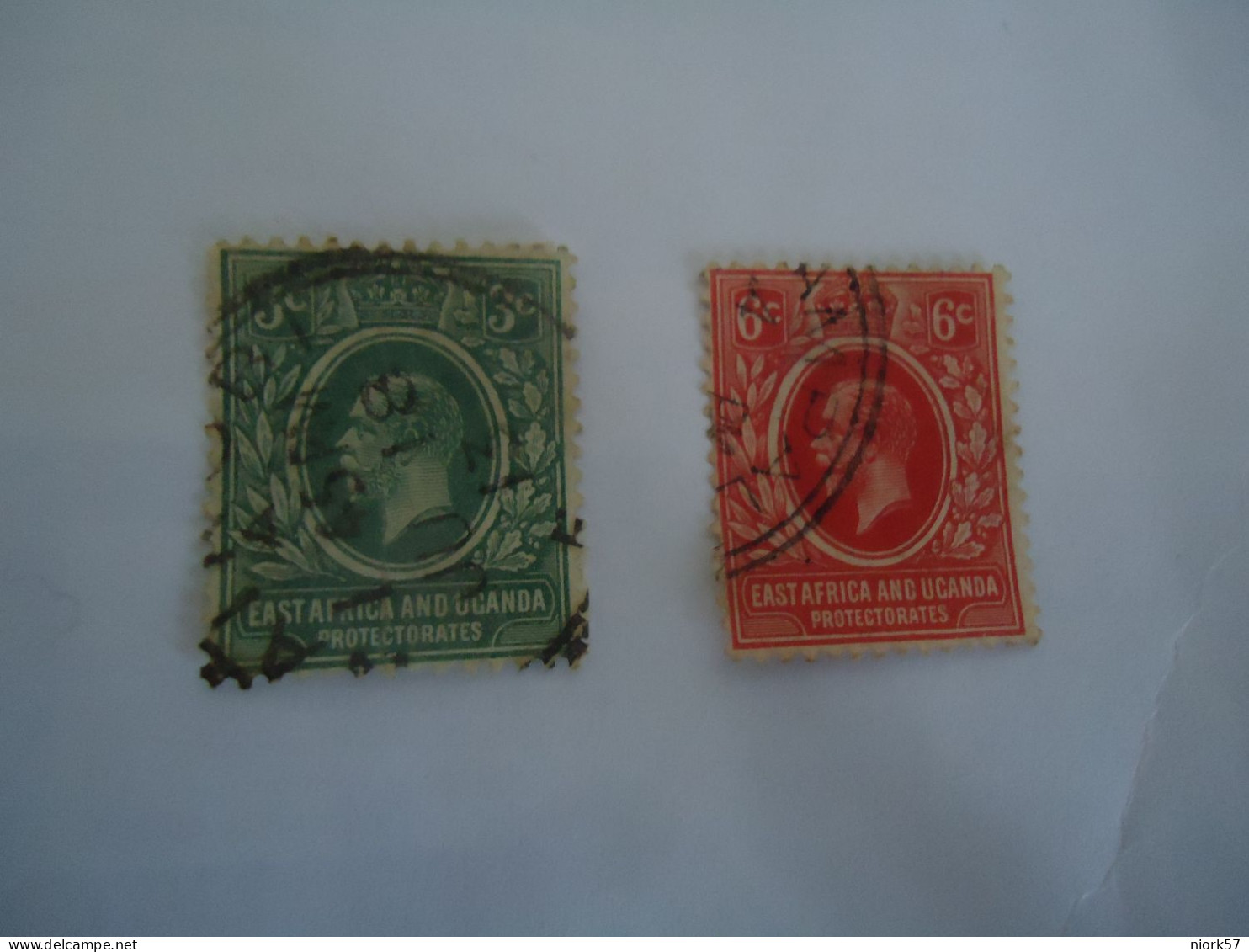 EAST AFRICA  AND UGANDA 2  USED STAMPS  KINGS WITH POSTMARK - Non Classificati