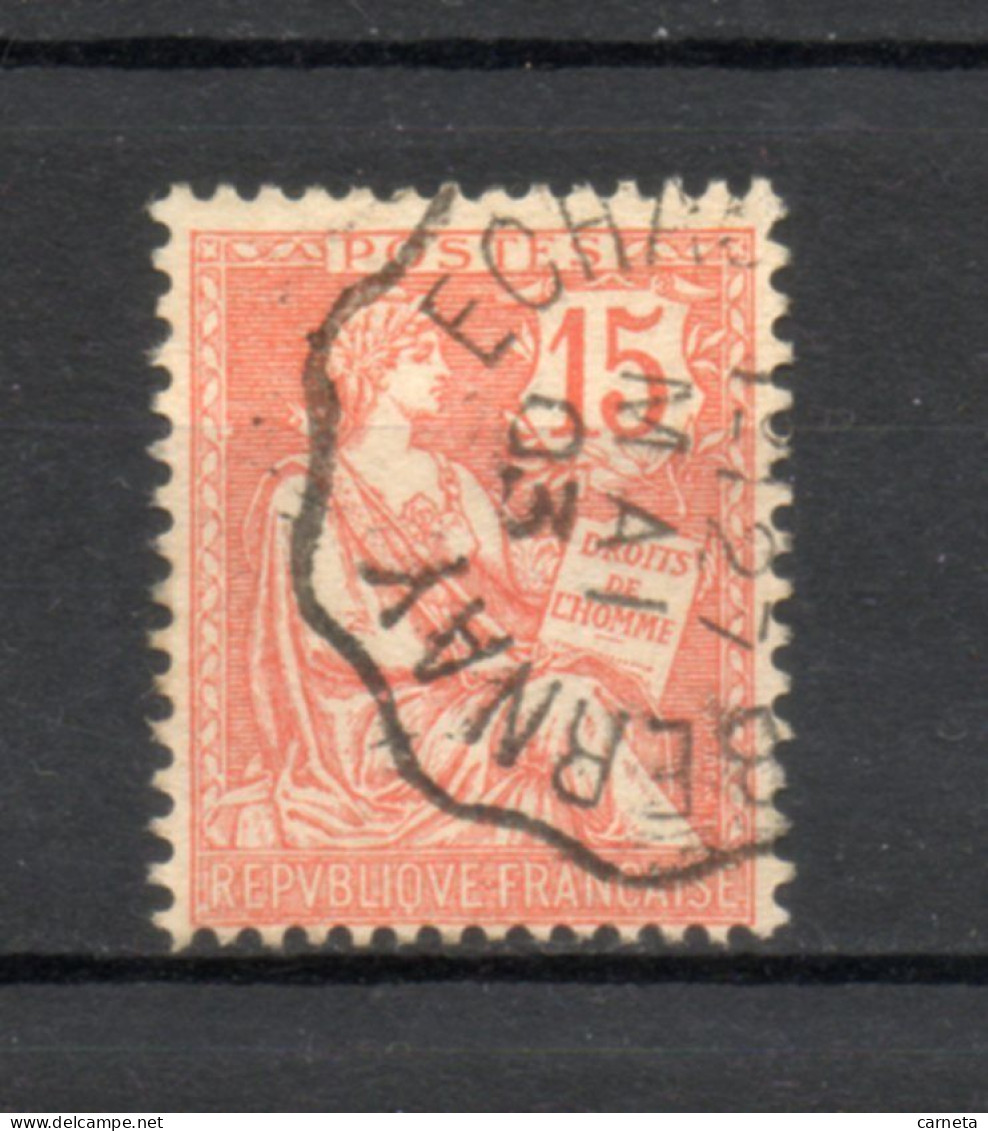 FRANCE   N° 125     OBLITERE    COTE 0.50€   TYPE MOUCHON - 1900-02 Mouchon