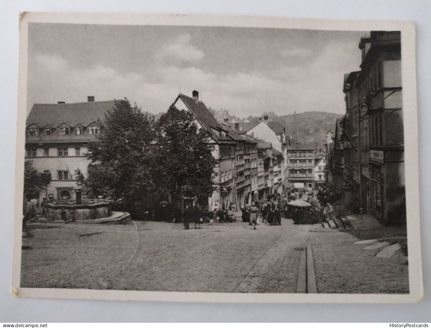 Pössneck I. Thür., Schuhgasse Mit Brunnen, 1950 - Poessneck