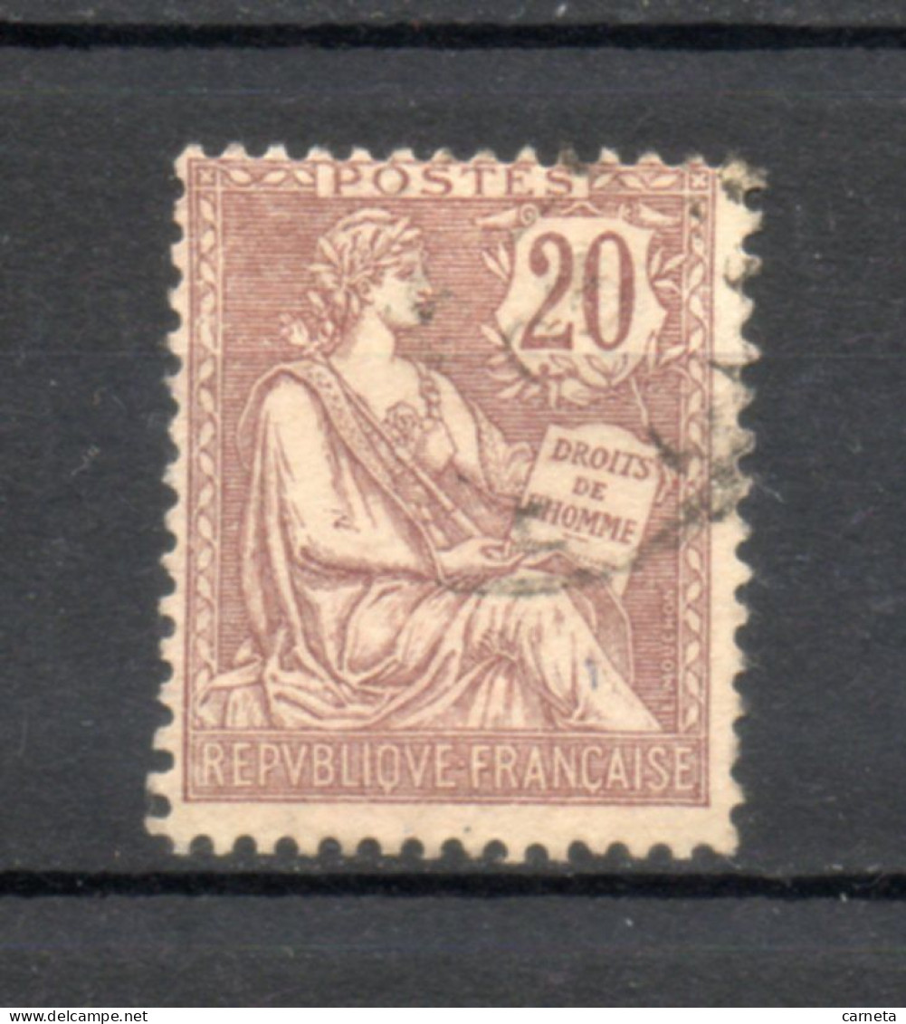 FRANCE   N° 126     OBLITERE    COTE 18.00€   TYPE MOUCHON - 1900-02 Mouchon