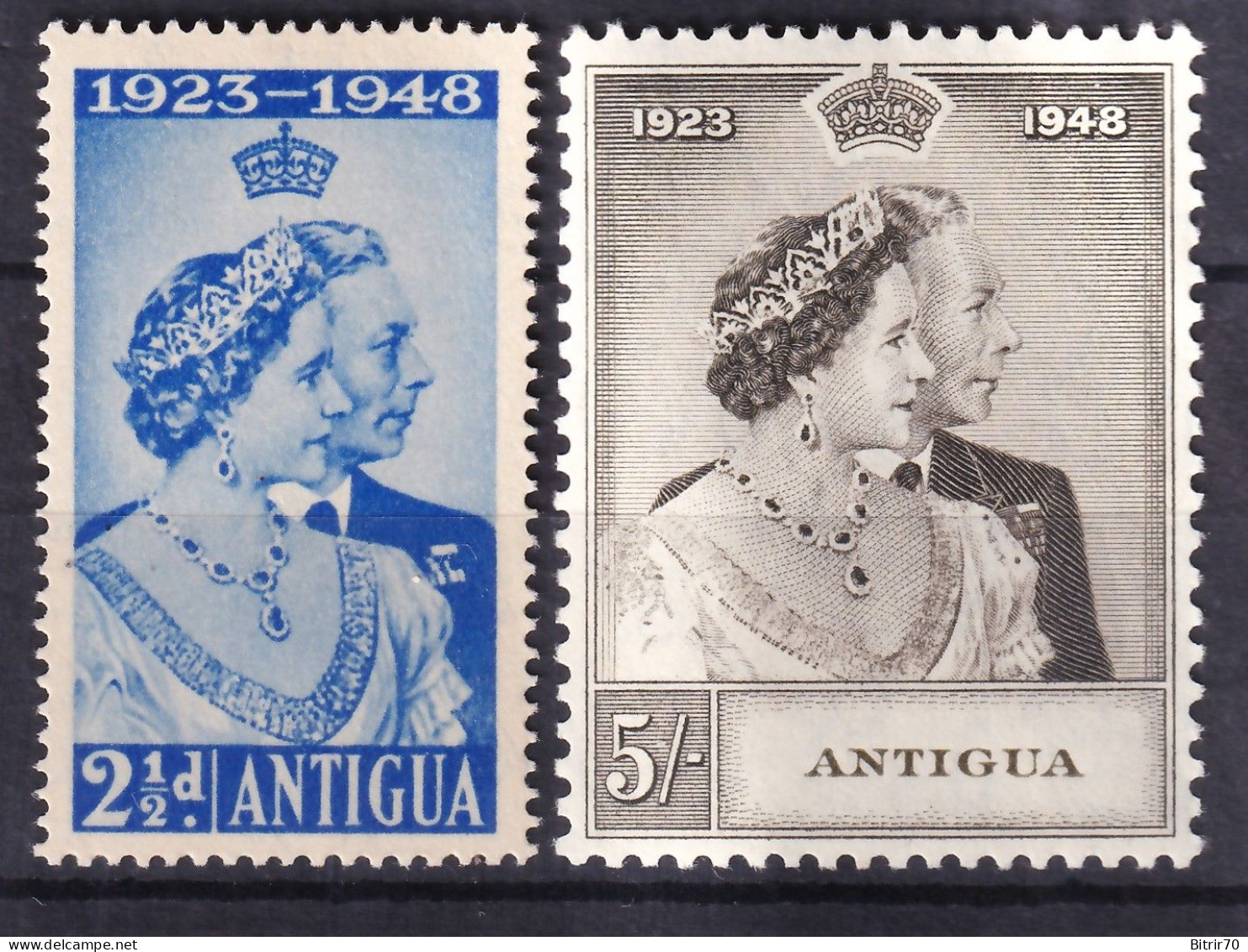 Antigua. 1948  Y&T. 95 / 96,  MH. - 1858-1960 Crown Colony