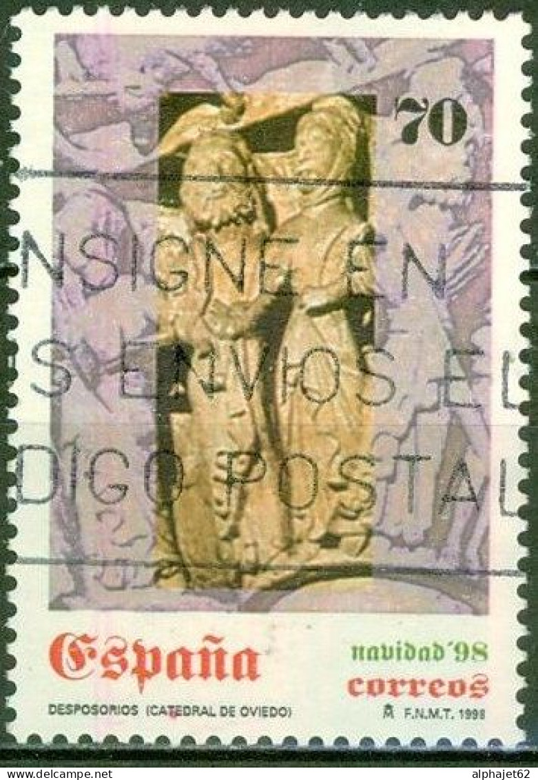 Détail De Chapiteau, Cathédrale D'Oviedo - ESPAGNE - Noel - N° 3166 - 1998 - Usados