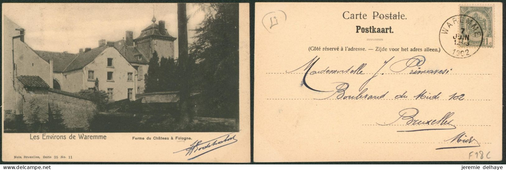 Carte Postale - Environ De Waremme Ferme Du Chateau à Fologne (Nels Série 35 N°11) - Waremme