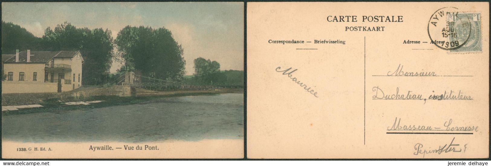 Carte Postale - Aywaille : Vue Du Pont (colorisée) - Aywaille