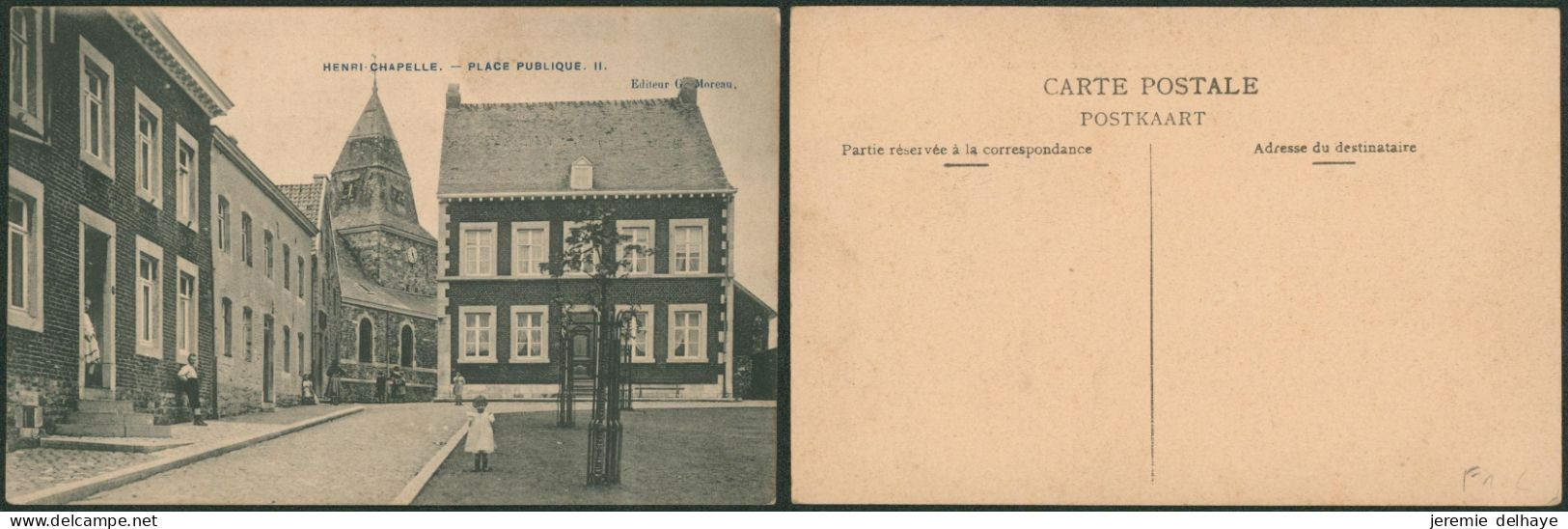 Carte Postale - Henri-Chapelle : Place Publique II (Editeur G. Moreau) - Welkenraedt