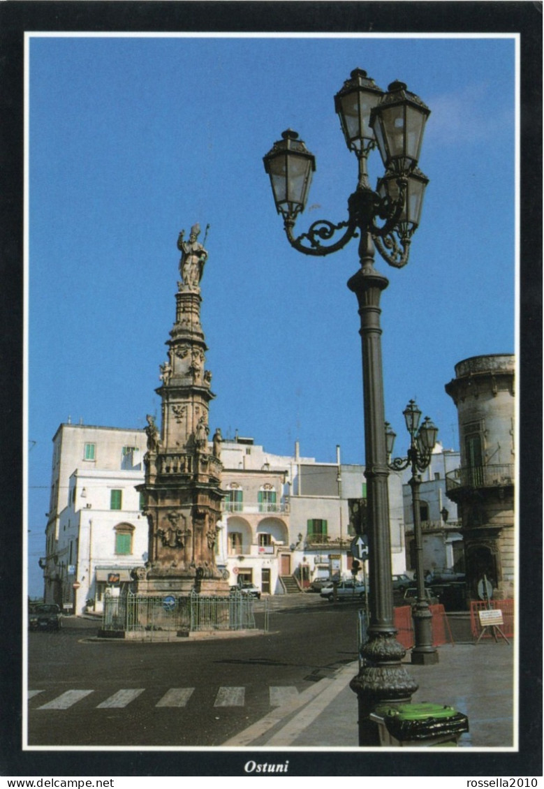 CARTOLINA  ITALIA  BRINDISI OSTUNI COLONNA S. ORONZO Italy Postcard Italienische Ansichtskarte - Brindisi