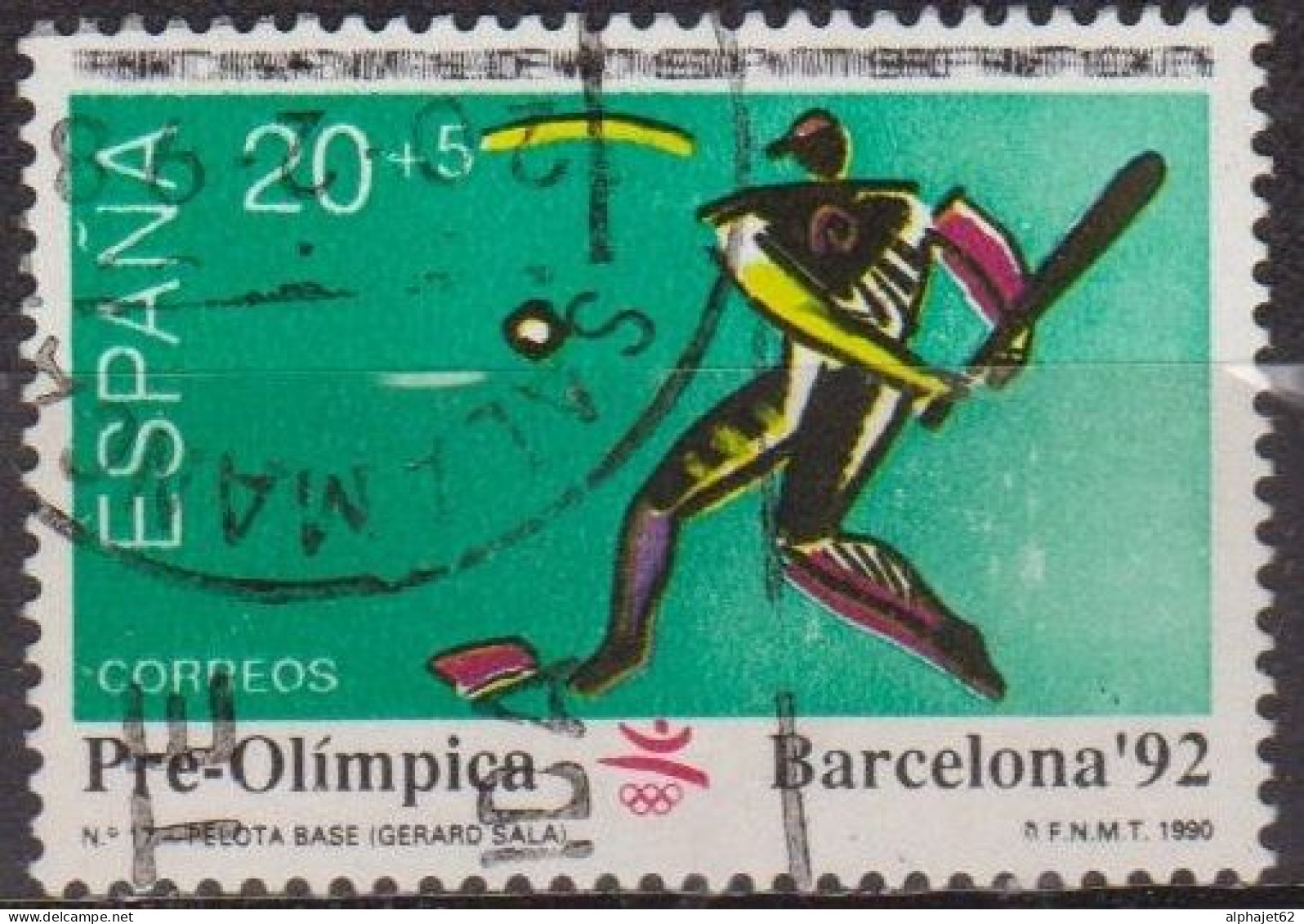 Préolympiques  - ESPAGNE - Sport, Base Ball - N° 2690 - 1990 - Gebruikt