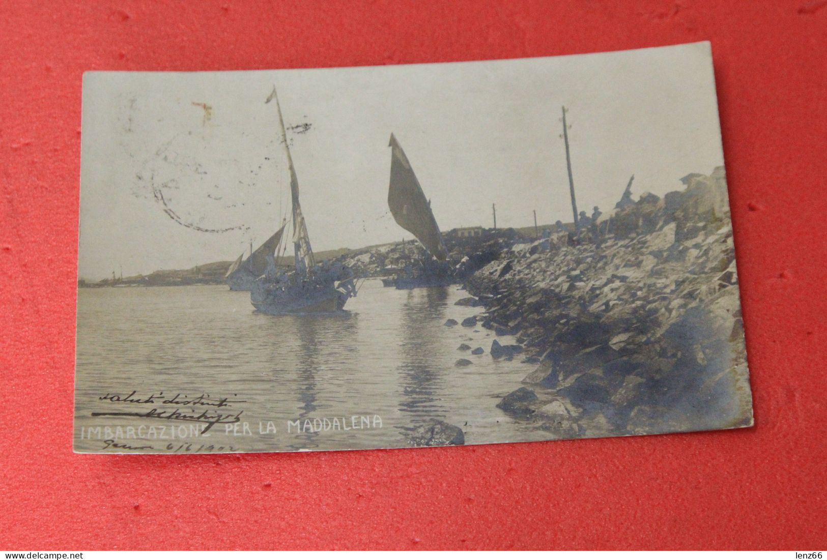 Sassari La Maddalena Imbarcazioni 1902 Fotografica - Sassari