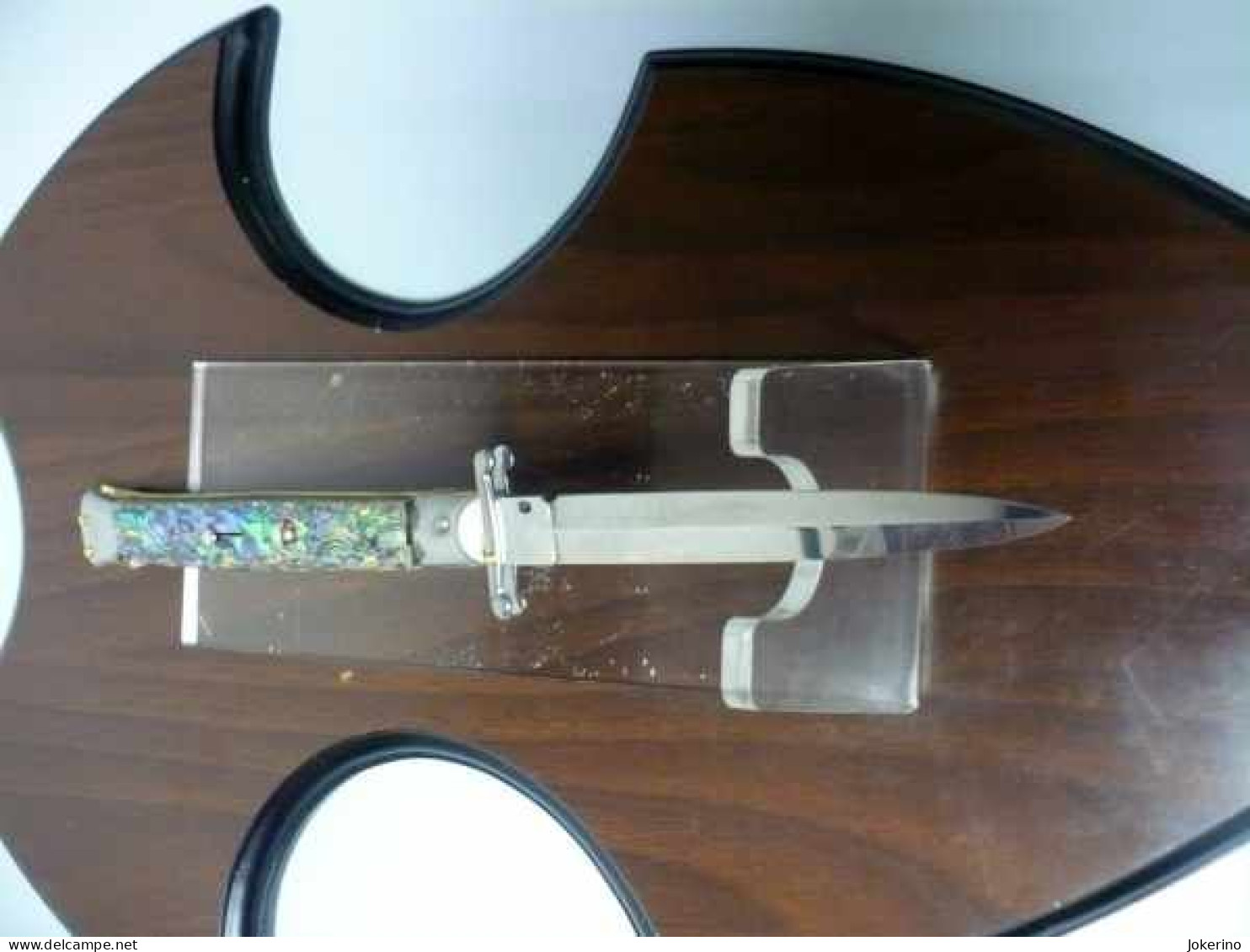 SWINGUARD-Frank Beltrame -italian Stiletto- 28cm - Impugnatura Di Abalone , Dagger - Modello FB 550/96D - Armes Blanches