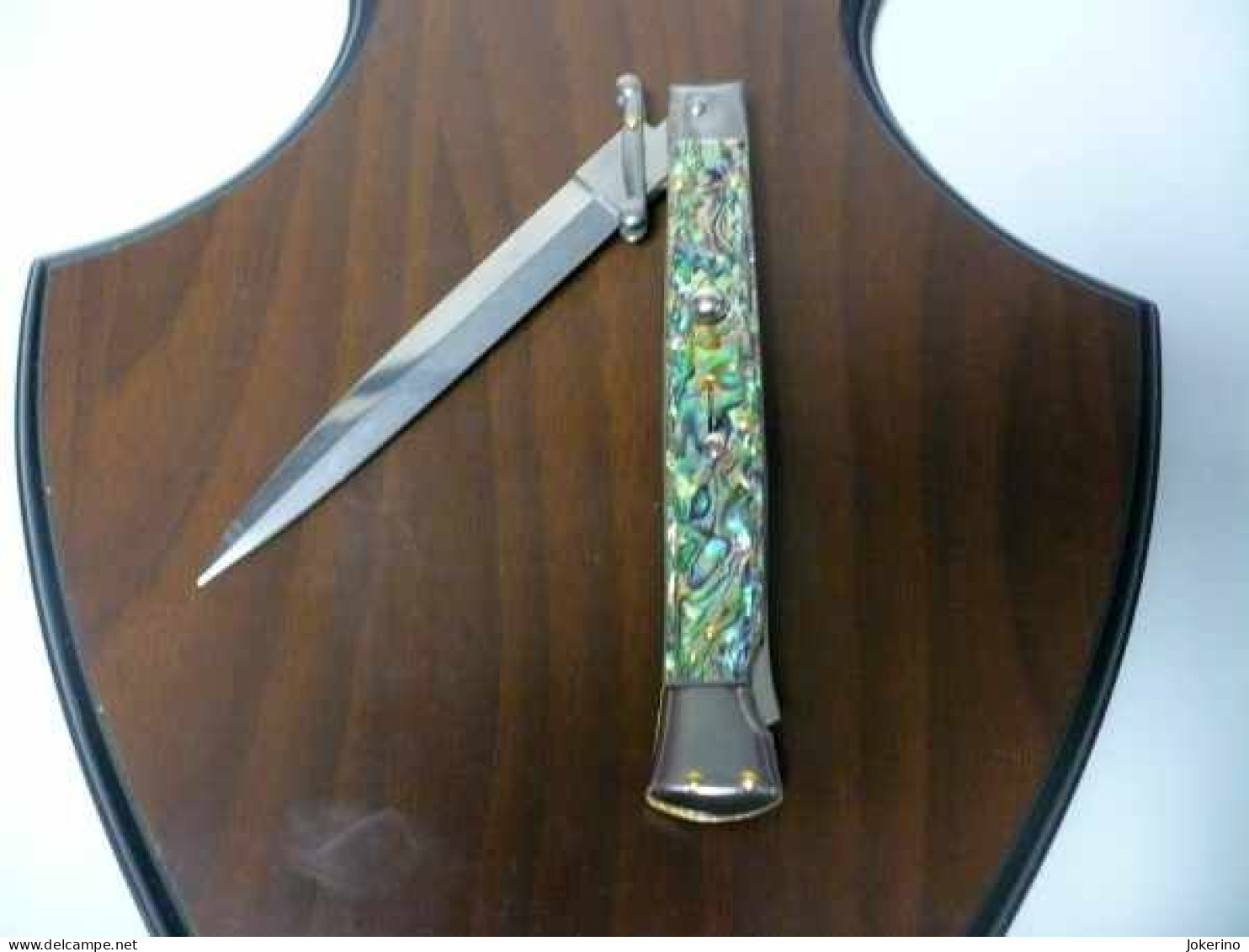 SWINGUARD-Frank Beltrame -italian stiletto- 28cm - impugnatura di abalone , dagger - modello FB 550/96D