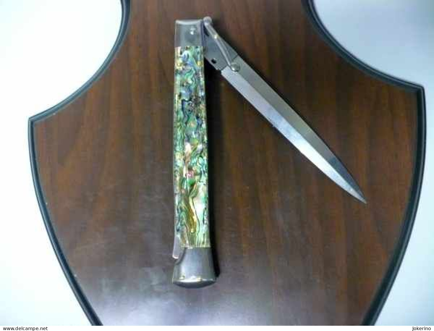 SWINGUARD-Frank Beltrame -italian stiletto- 28cm - impugnatura di abalone , dagger - modello FB 550/96D