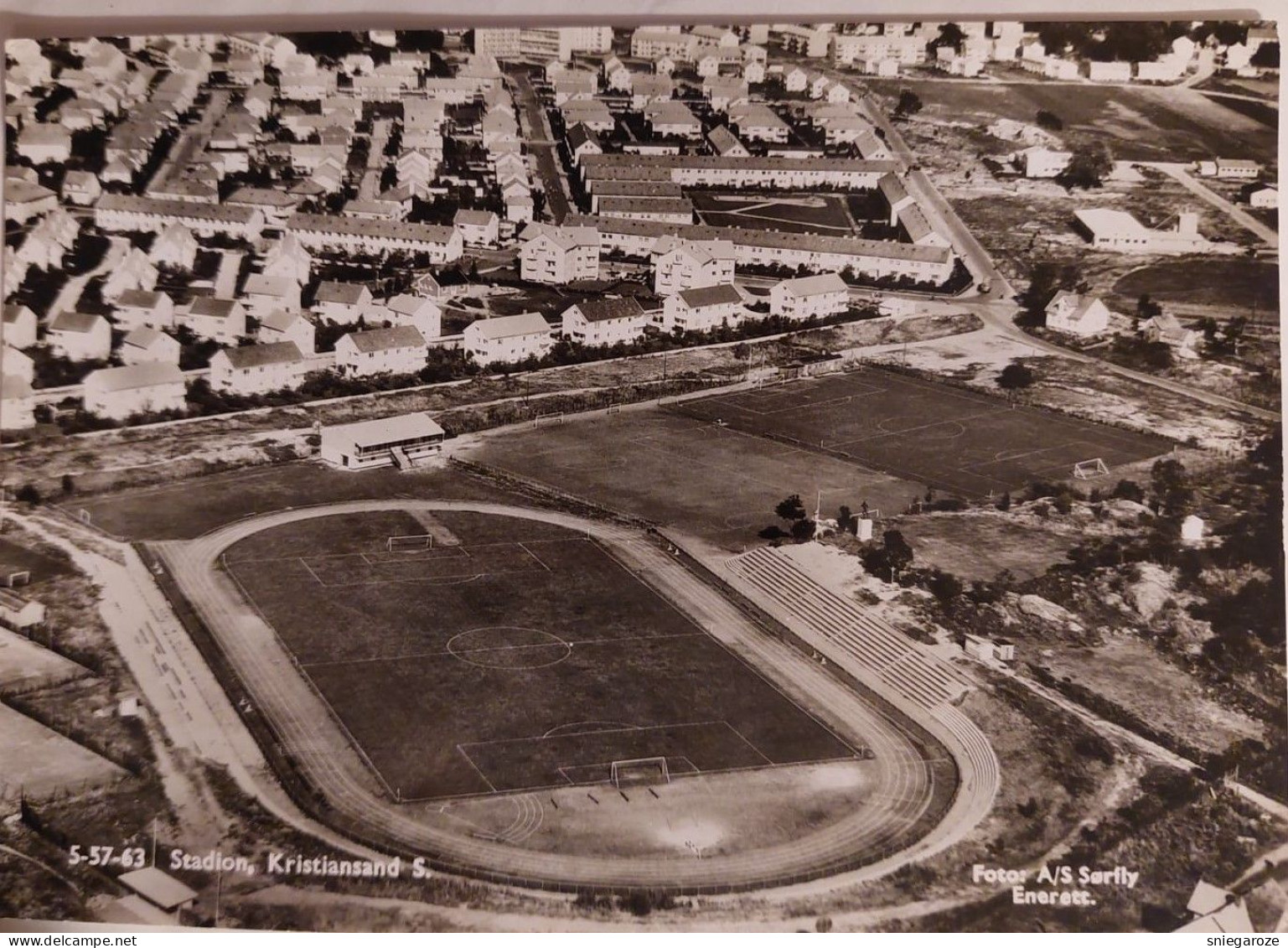 Postcard Stadium Kristiansand Norway - Stadion Stade Stadio Estadio - Stadiums