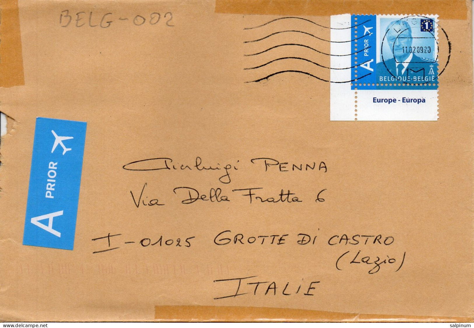 Philatelic Envelope With Stamps Sent From BELGIUM To ITALY - Briefe U. Dokumente
