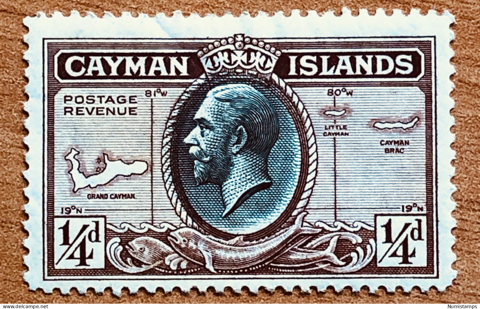 Cayman Islands - King George V, Map - 1935 - Caimán (Islas)