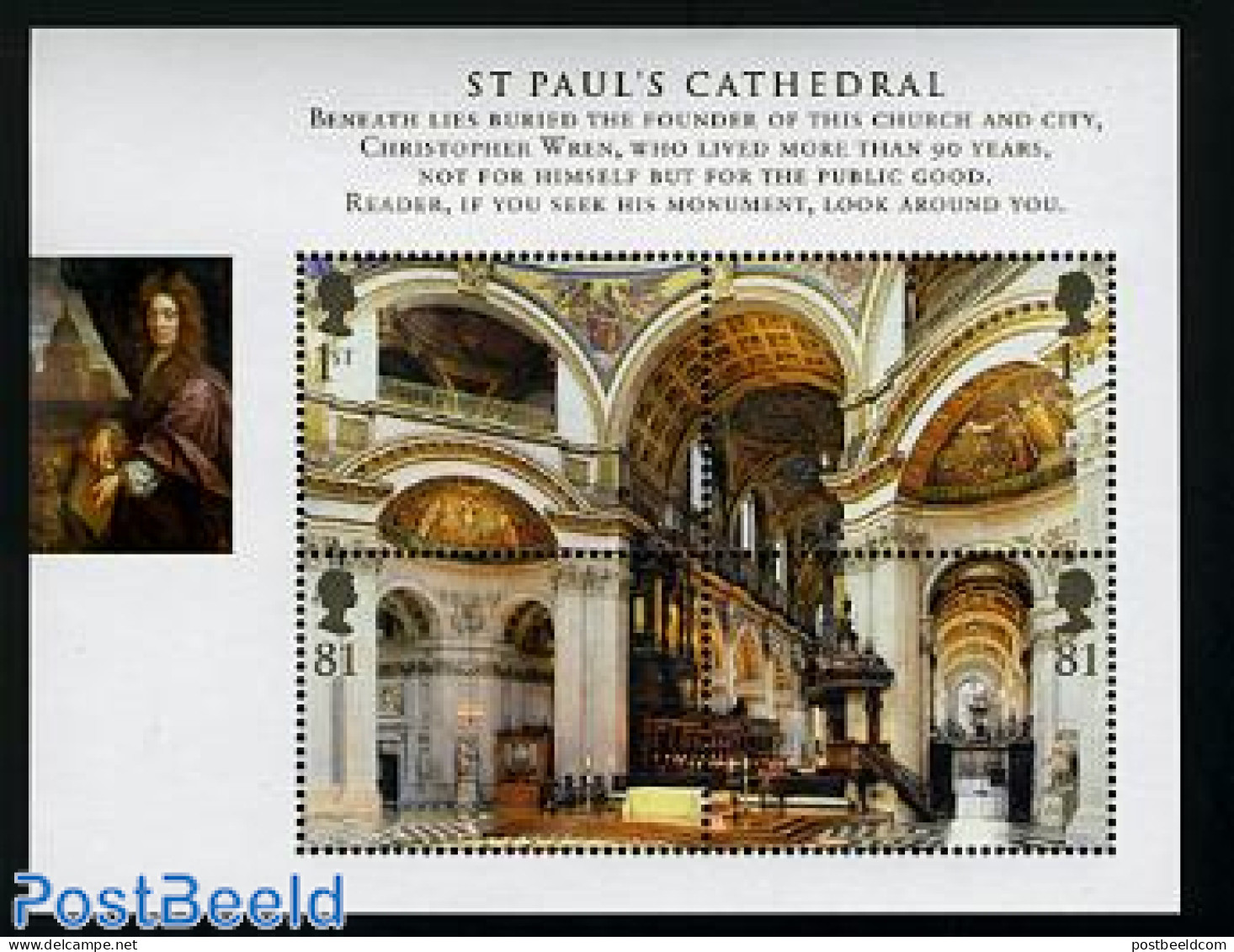 Great Britain 2008 Cathedrals S/s, Mint NH, Performance Art - Religion - Music - Churches, Temples, Mosques, Synagogues - Unused Stamps