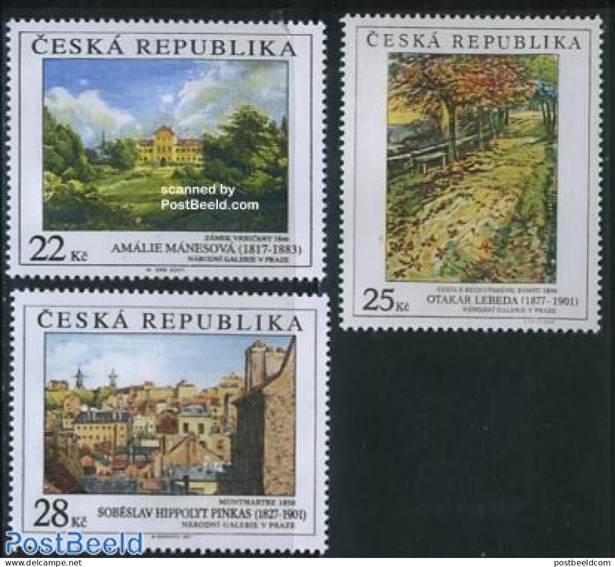 Czech Republic 2007 Paintings 3v, Mint NH, Art - Paintings - Other & Unclassified