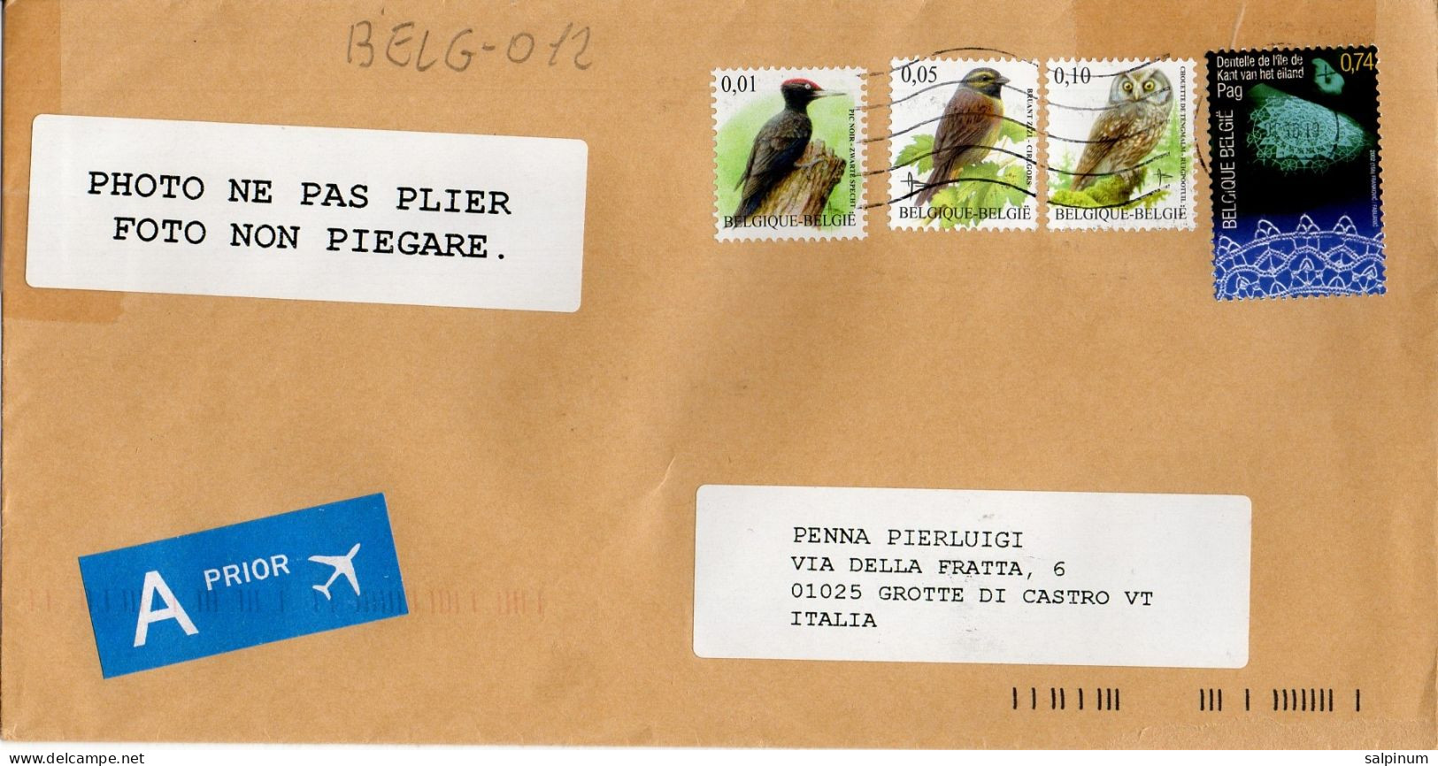 Philatelic Envelope With Stamps Sent From BELGIUM To ITALY - Covers & Documents