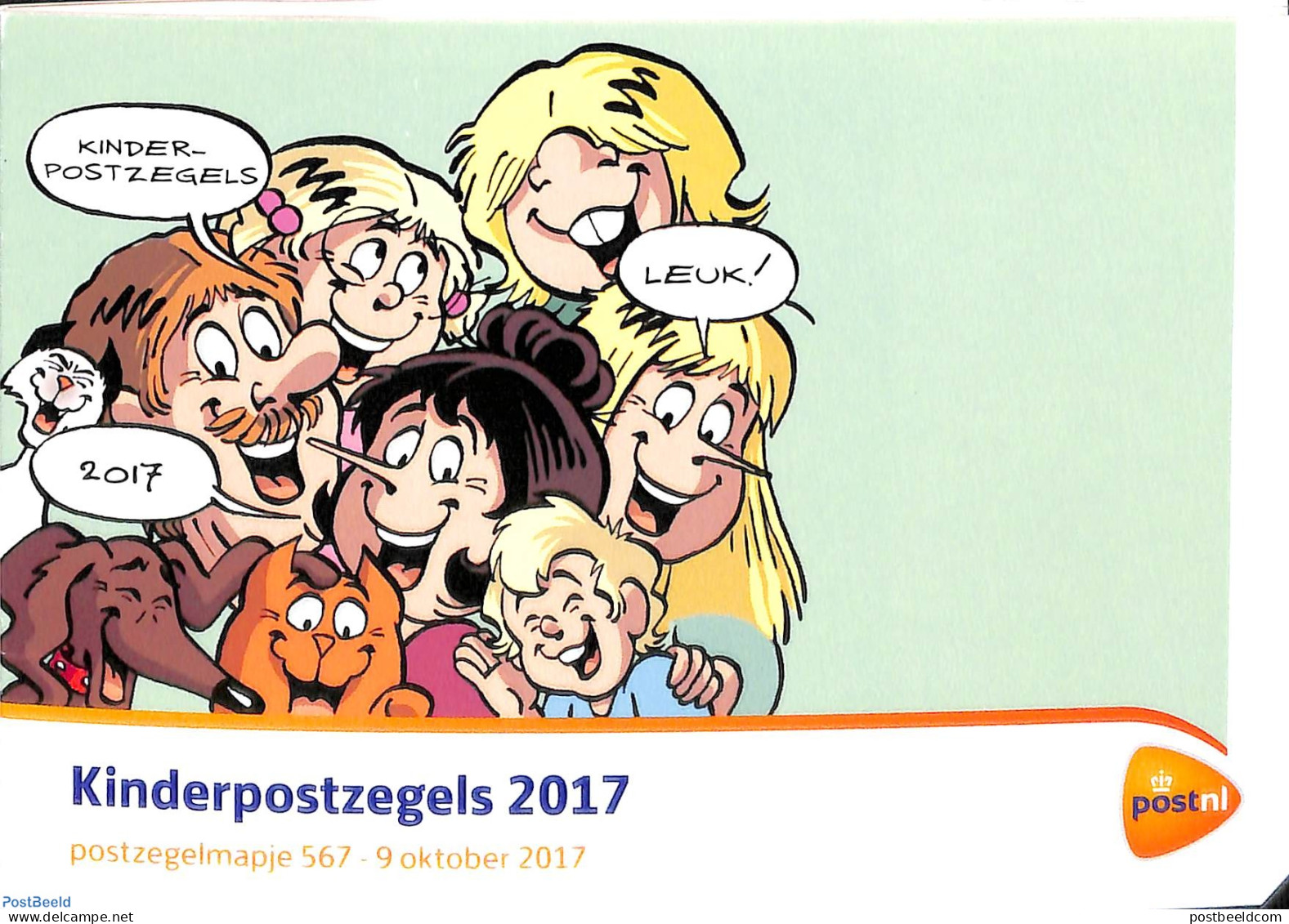 Netherlands 2017 Child Welfare, Jan Jans En De Kinderen Presentation Pack No. 567, Mint NH, Art - Comics (except Disney) - Ongebruikt