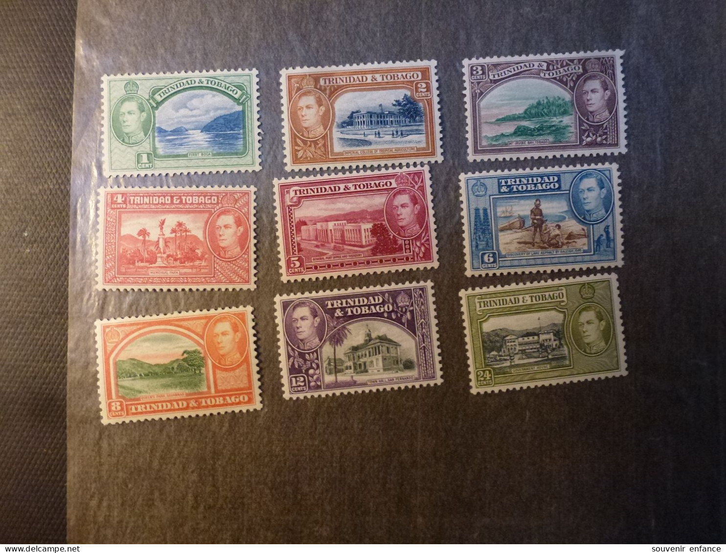 Lot De Timbres Trinidad Tobago 1938 Neufs Sans Charnière +1913 +1917 +1937 War Tax - Trinité & Tobago (1962-...)