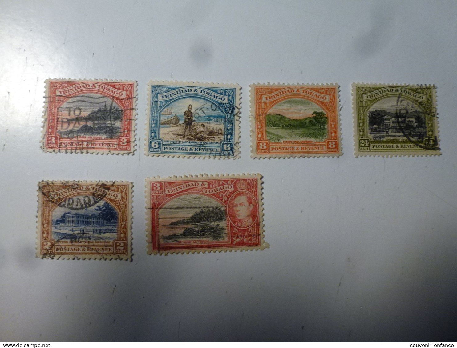 Lot De Timbres Trinidad Tobago 1938 Neufs Sans Charnière +1913 +1917 +1937 War Tax - Trinité & Tobago (1962-...)