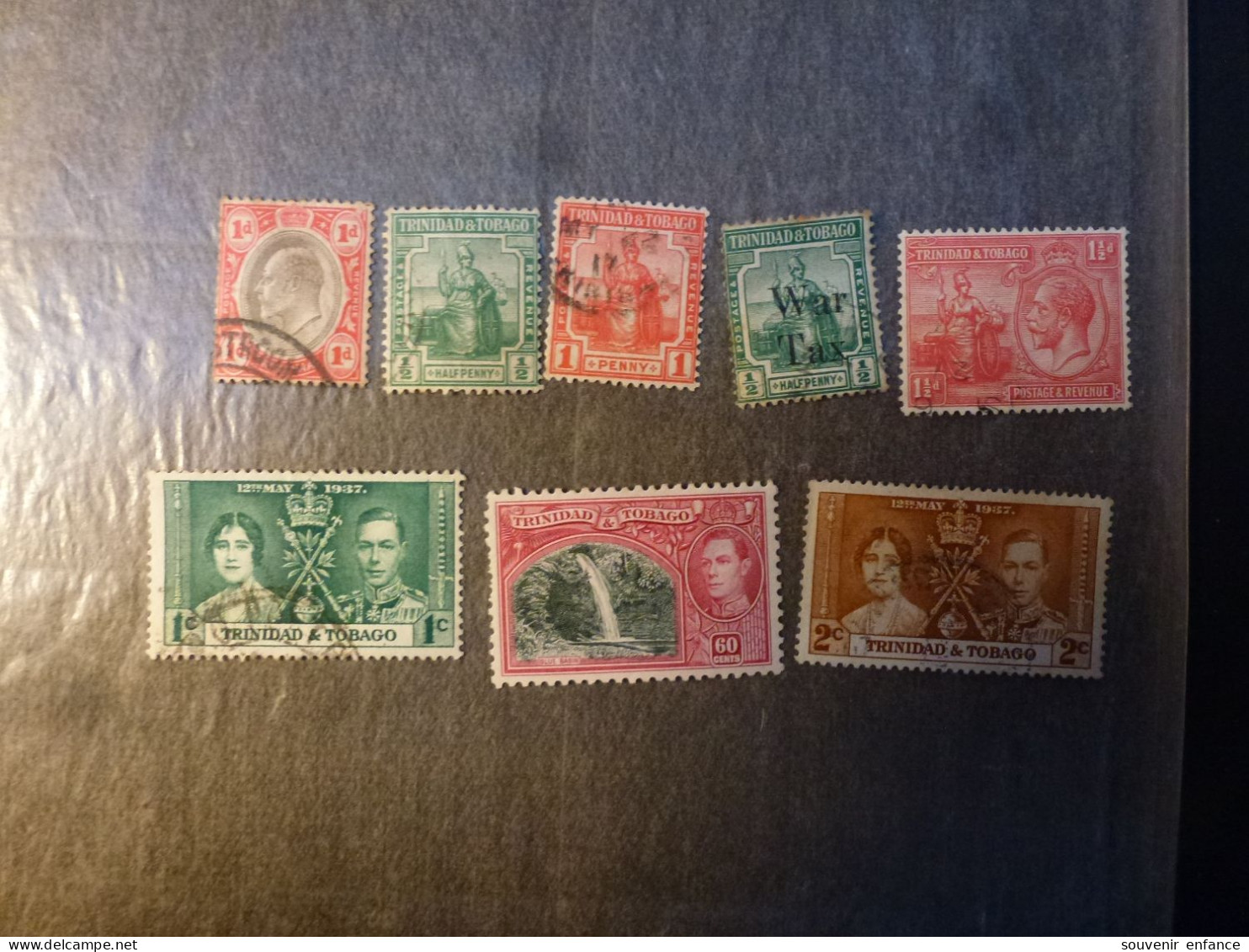 Lot De Timbres Trinidad Tobago 1938 Neufs Sans Charnière +1913 +1917 +1937 War Tax - Trindad & Tobago (1962-...)