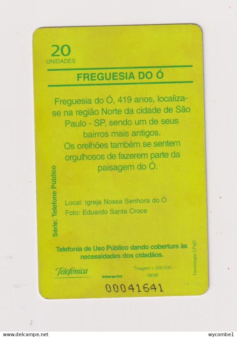 BRASIL -   Sao Paulo Inductive Phonecard - Brasile