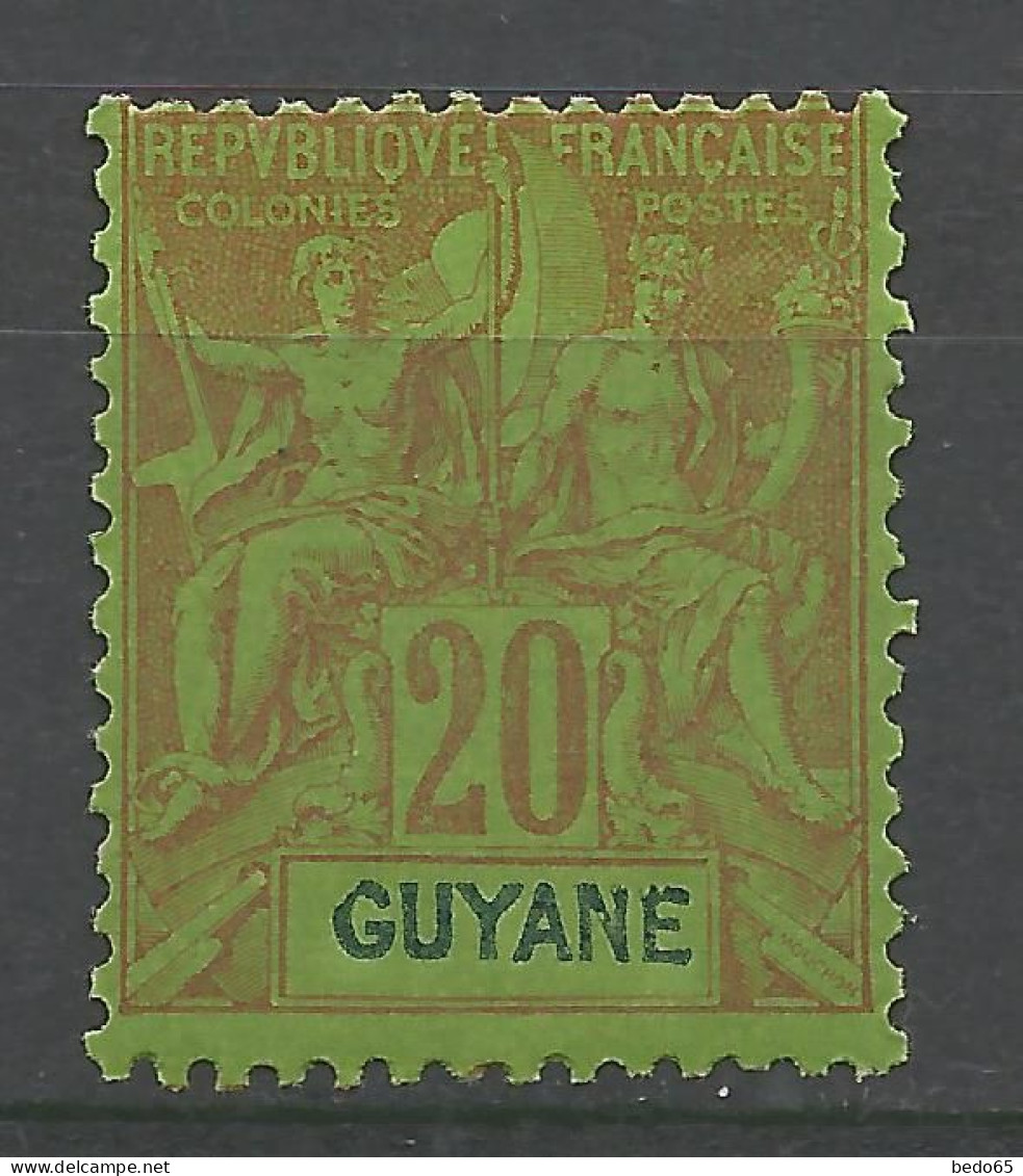 GUYANE N° 36 NEUF** LUXE SANS CHARNIERE / Hingeless / MNH - Neufs