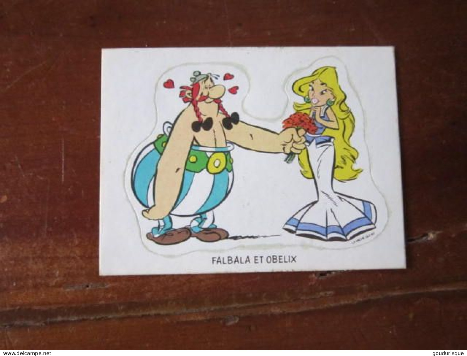 ASTERIX AUTOCOLLANT FALBALA ET OBELIX LA VACHE QUI RIT - Asterix