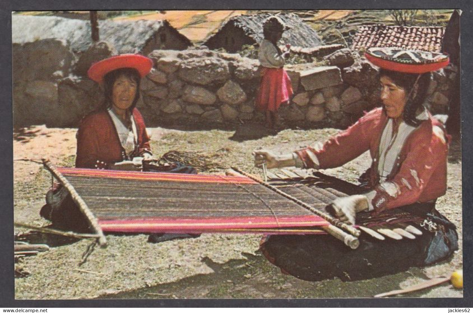 127707/ Region Of Cuzco, Primitive Back Strap Loom - Perú