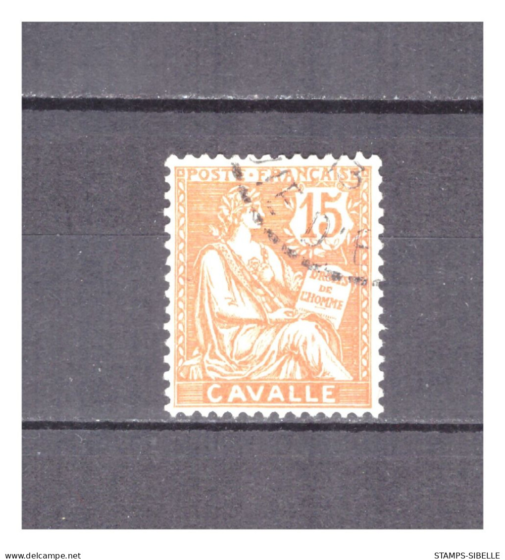 CAVALLE   N °  12   .  15  C   ORANGE       OBLITERE     . SUPERBE  . - Used Stamps