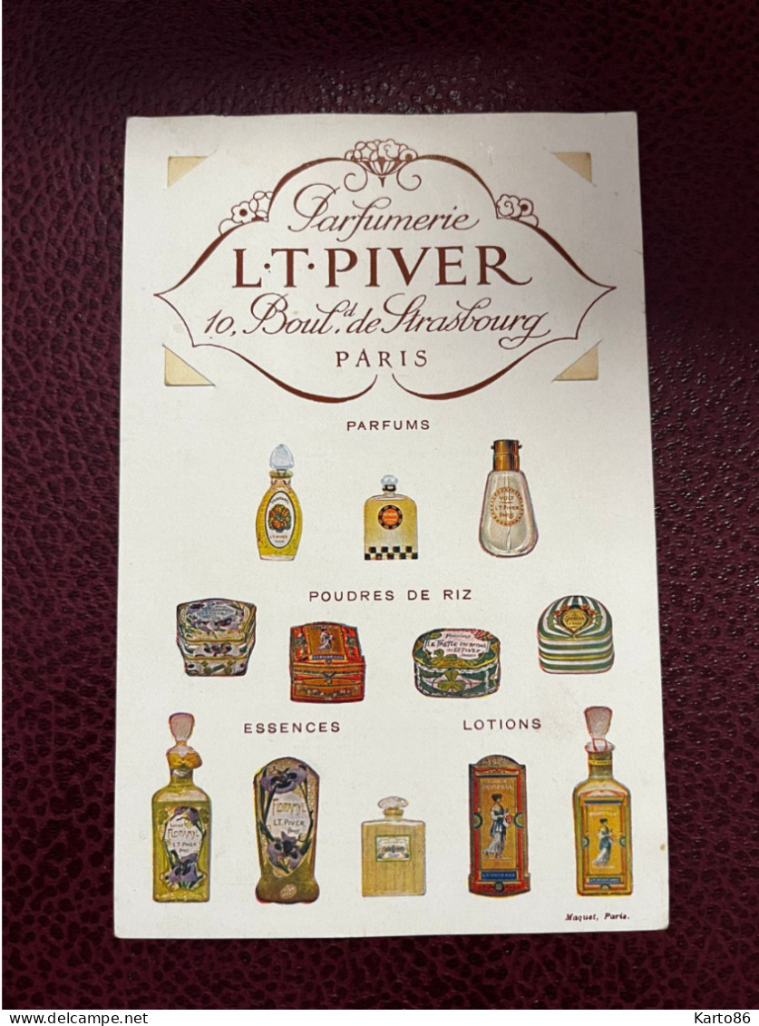 L.T. PIVER Paris * Carte Parfumée Ancienne DIABLERIES + Doc Publicitaire Ancien * Mode Parfum Piver - Mode