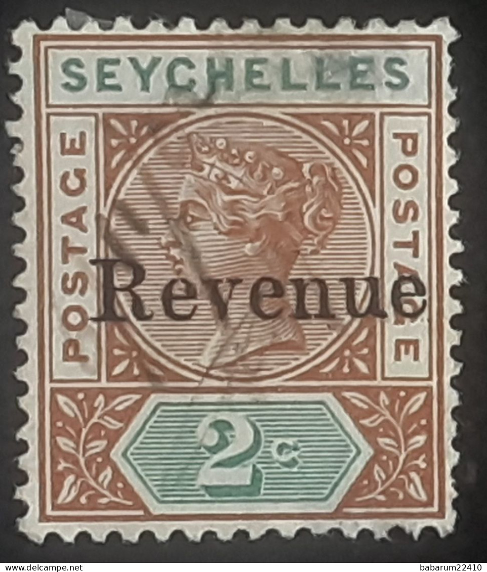 Rare Seychelles fiscaux 1894/1907