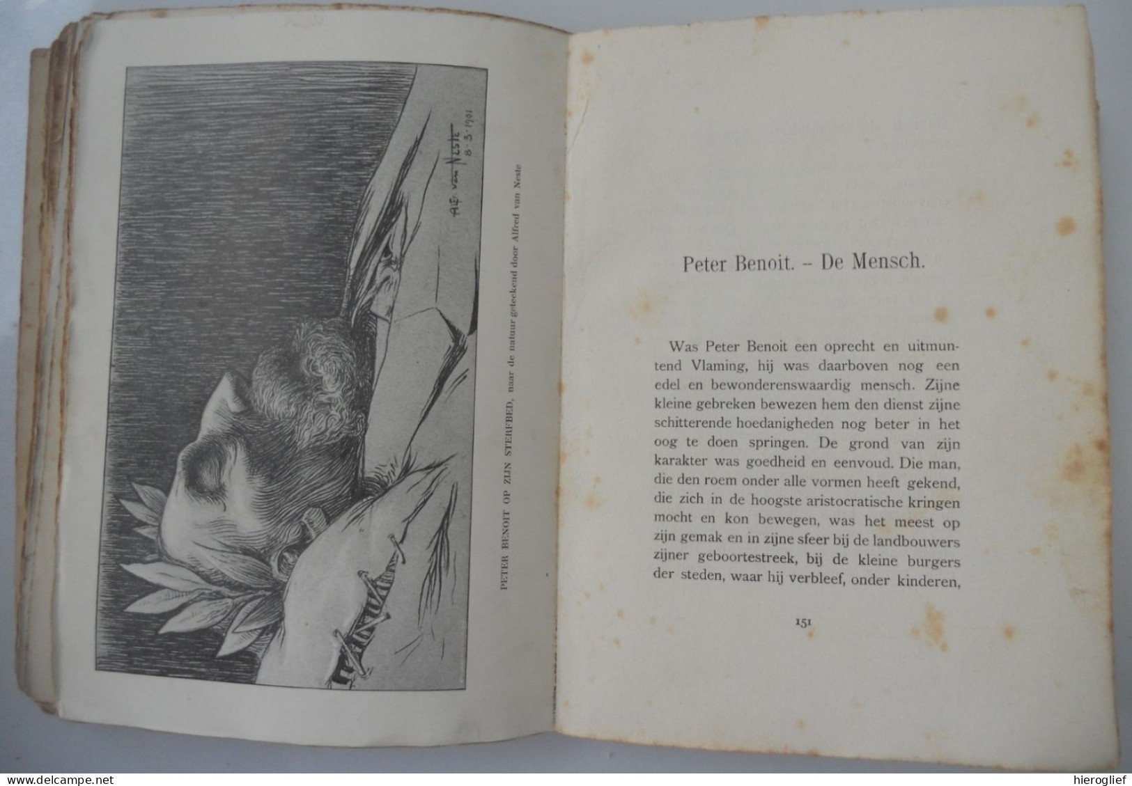 IN MEMORIAM PETER BENOIT Leven Werken Betekenis 1902 Door Julius Sabbe ° Gent + Brugge / ° Harelbeke + Antwerpen - Letteratura