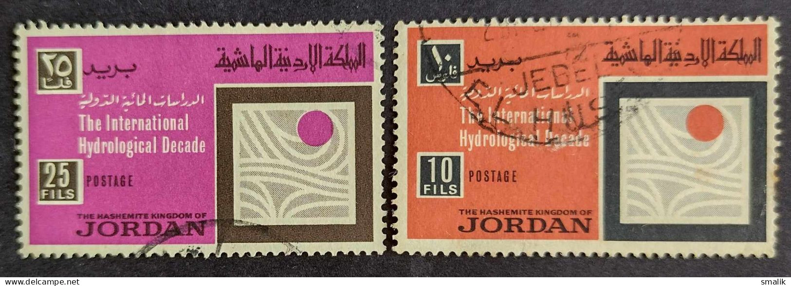 JORDAN 1967 - UNESCO, The International Hydrological Decade, 2 Stamps, Fine Used - Jordanien
