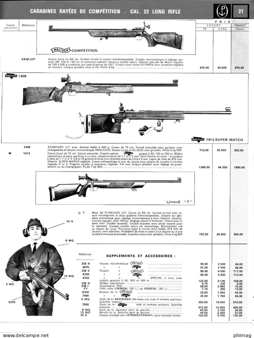 CATALOGUE ARMES PREVOST PANORAMA 70 - Fischen + Jagen