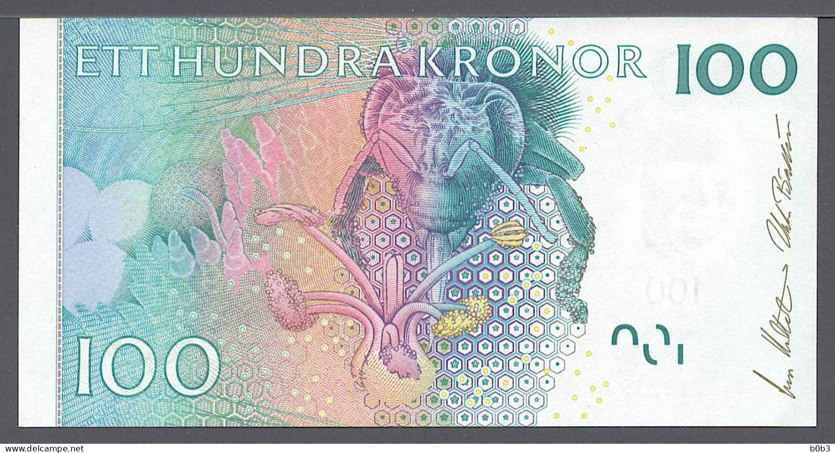 Sweden Svezia Suède Schweden 2001 4 x 100 Kronor aUNC+/-UNC Consecutive Numbers Pick 65a